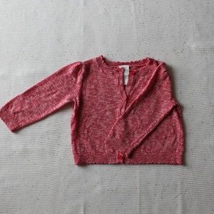 Baby girl red cardigan